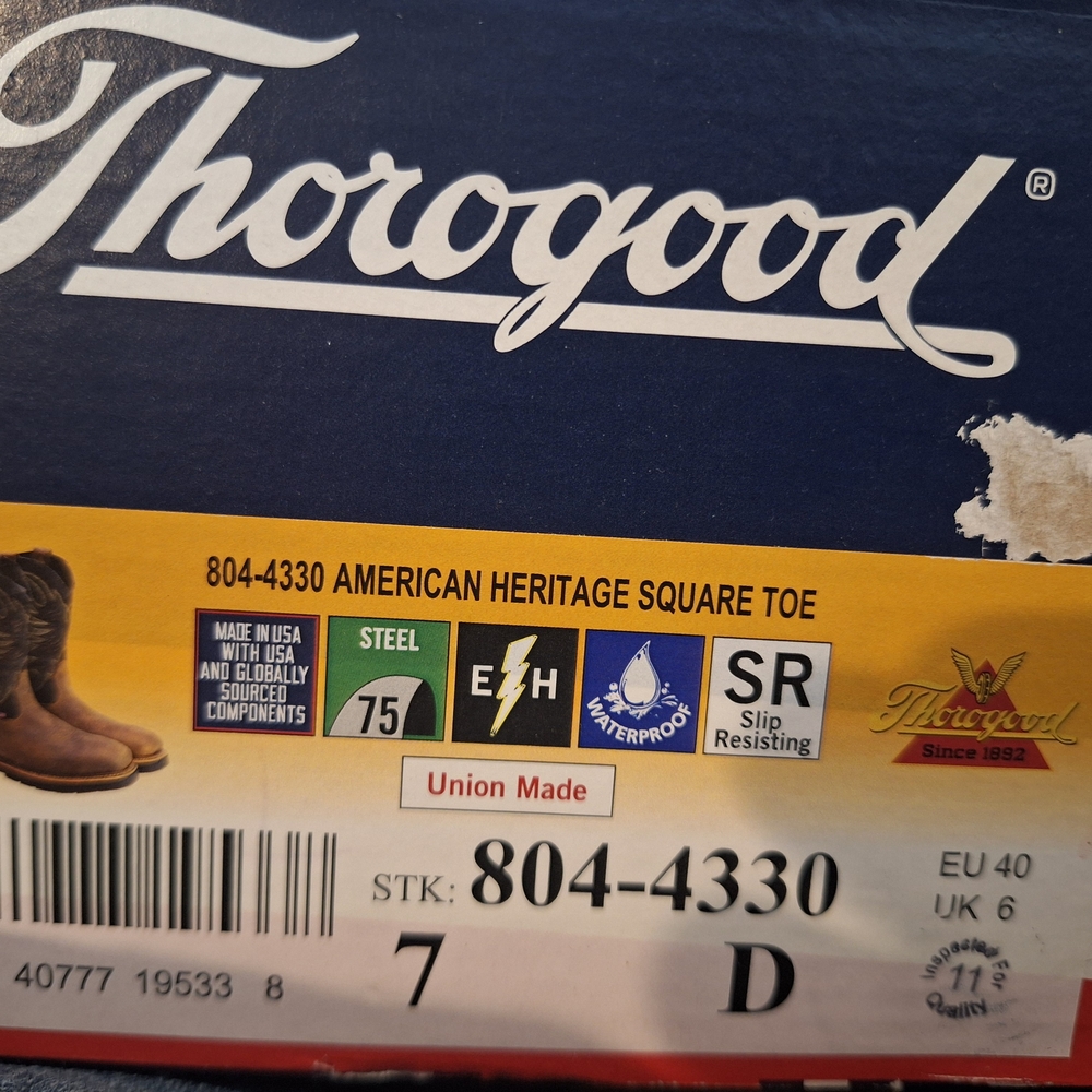 Thorogood American Heritage Square Toe Boots